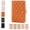 Orange, variant on Travel Jewelry Notebook, 5 Detachable Pages Bag with Zipper Velvet Pouches & Clear Pockets for Rings Earrings