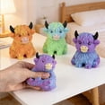 thumbnail image 3 of Sulaicai Highland Cow Squishies, Slow Rising Sensory Fidget Stress Ball for Anxiety Relief, Easter Basket Stuffer Party Favor Gift for Cow Lovers, 3 of 9