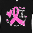 thumbnail image 4 of Inktastic Love, Care, Cure Breast Cancer Awareness Pink Ribbon Boys or Girls Toddler T-Shirt, 4 of 5
