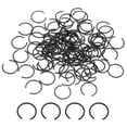 thumbnail image 1 of 100 Pack9mm Round Wire C-Clips, Internal Retaining Ring Circlip, Black, 1 of 6