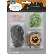 Great Value Black Cat Cupcake Decorating Kit, 12-Count