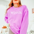 thumbnail image 4 of Witch Typewriter - Women's Lightweight Garment Dyed Sweatshirt, 4 of 7