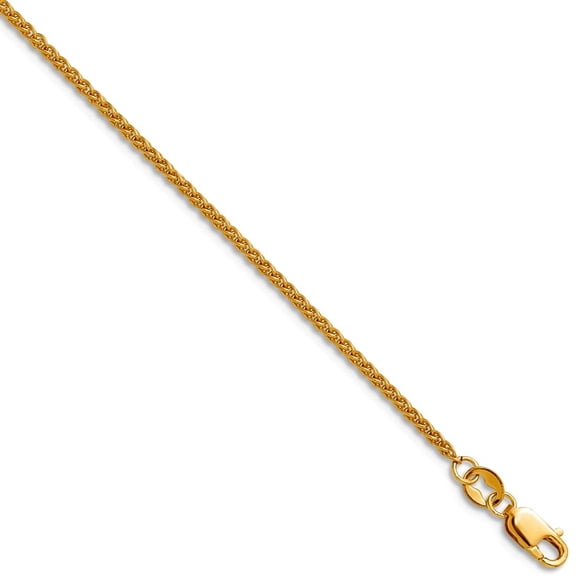 1/20 14k Gold Filled 1.50mm Spiga With Lobster Clasp Chain Necklace 20 Inch Chain Necklace for Women and Men