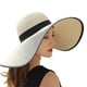 thumbnail image 1 of Womens Big Bowknot Straw Hat Large Floppy Foldable Roll Up Beach Cap Sun Hat Summer Uv Protection Beach Cap, 1 of 5