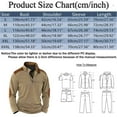 thumbnail image 2 of XIAOCHA Men's Quarter-Zip Collar Sweatshirt Slim Fit Elbow Patches Pullover Top Outdoor Workout Athletic Sweatshirt, 2 of 2