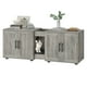 thumbnail image 1 of Mueble de Caja de Arena para Gatos de Doble Habitación con Control de Olores, Alfombrilla para Gatos Integrada, Fácil Limpieza, 1 of 9