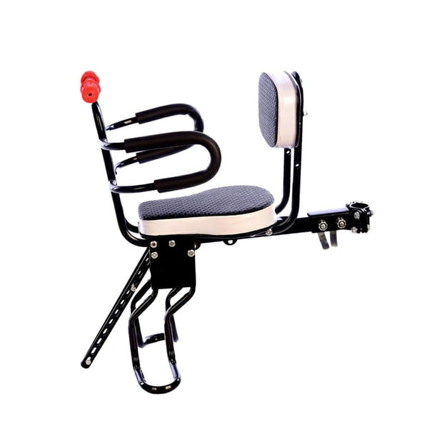Asiento delantero de bicicleta con reposapiés, asiento de seguridad para niños para exteriores Medio rodeado