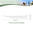 thumbnail image 2 of Uxcell Arrow Vanes Turkey Archery Arrows Feathers Fletching, Right Wing Fit for Hunting Target Shooting - Shield Cut White, 2 of 5