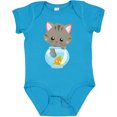 thumbnail image 3 of Inktastic Cute Cat, Little Cat, Kitty, Kitten, Fish Bowl Girls Baby Bodysuit, 3 of 5