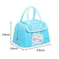 thumbnail image 4 of KYAIGUO Ladies Lunch Bag Insulated Lunch Box Reusable Lunch Tote Cute Portable Lunch Bag for Meal Prep, Work, Travel, 4 of 9