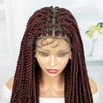 thumbnail image 3 of Super Long 40 Inches Twist Braided Wigs Synthetic Full Lace Frontal Wig Knotless Braiding Wigs Pre Plucked with Baby Hair for Black Women 1B/BUG Color, 3 of 7