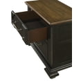 thumbnail image 3 of Miekor Furniture 1pc Traditional 2-Drawer Nightstand Wooden Bedroom Furniture Gray Brown Finish Metal knobs 8285, 3 of 5