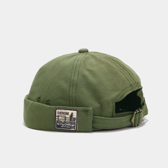 AirLoni Unisex Skull Cap For Men And Women Easy Lightweight Adjustable Strap Stylish Hip-hop Skullcap Beanie Hat CapGreen,One size