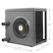 XtremepowerUS Above Ground Pool Heat Pump, Swimming Pool Heater, 14800BTU/hr, 115V/60Hz