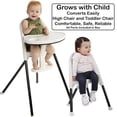 thumbnail image 2 of Trona Primo Cozy Tot Deluxe convertible plegable negra, 2 of 6