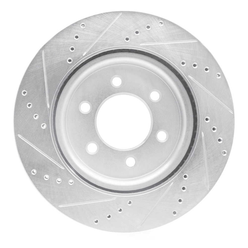 Dynamic Friction Company 631-54287R DFC Brake Rotor - Drilled And Slotted - Silver