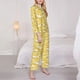thumbnail image 3 of Balery Baby Chicks Conjunto de Pijama con Estampado para Mujer, Conjunto de Dos Piezas con Manga Larga, Ropa de Dormir Suave con Bolsillos, Pijamas Cómodos-Small, 3 of 7