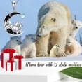 thumbnail image 6 of Dorunmo Mama Bear with 5 Cub Necklace 925 Sterling Silver Black Crescent Moon Pendant Polar Bear Mom Necklace from Daughter Son Mother's Day Jewelry Gifts for Women, 6 of 6