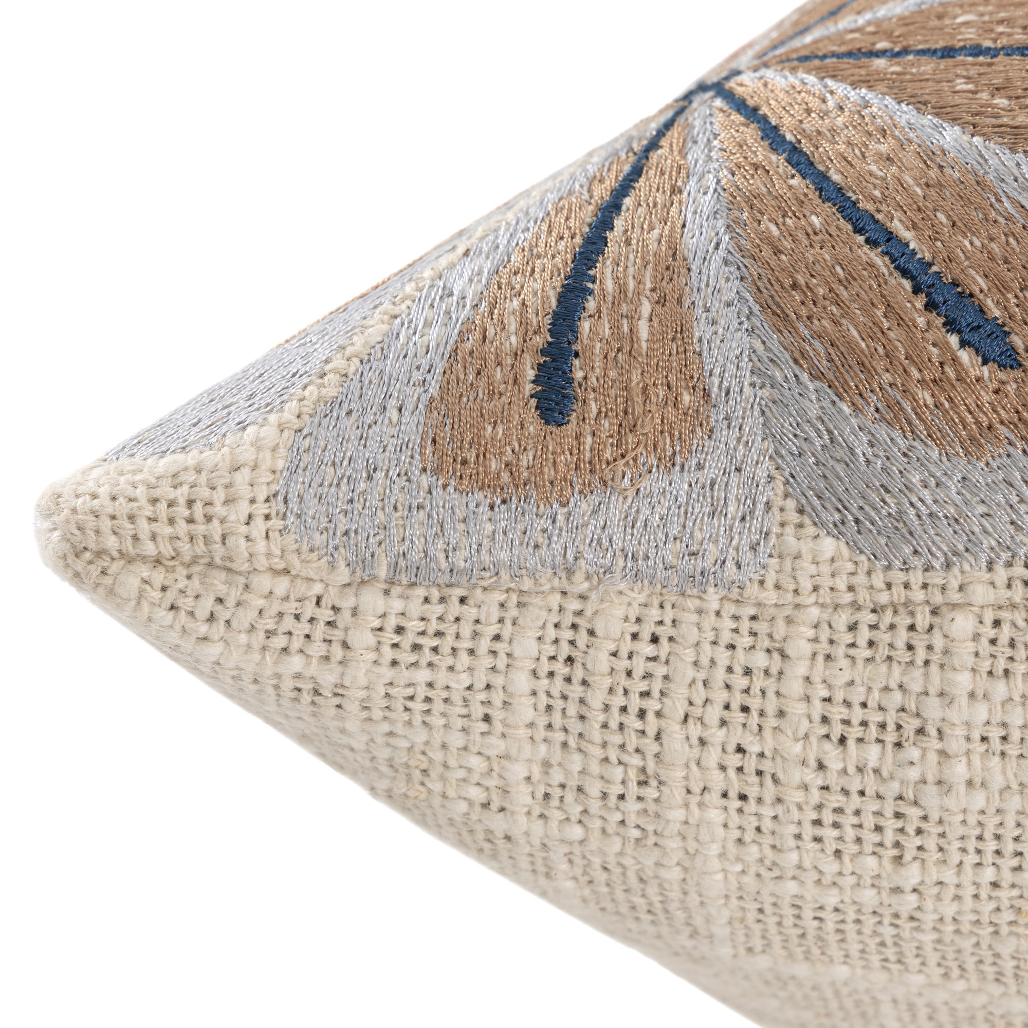 Harlow Hill Camden 24" x 24" Ivory Multi Floral Cotton Adult Decorative Throw Pillow Cover