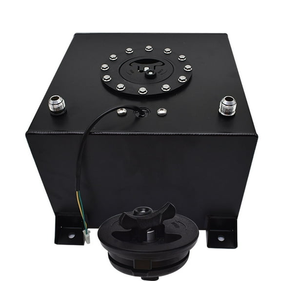 ALL-CARB Aluminum Fuel Cell Gas Tank Coated & Level Sender Racing/Drifting Black 5 Gallon