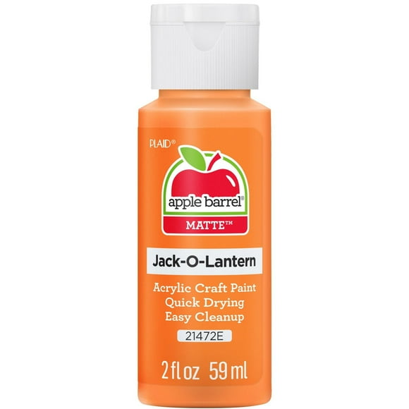 Peinture acrylique mate Apple Barrel Colors, 2 fl oz (59 mL), Jack-O-Lantern (Citrouille)