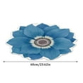 thumbnail image 2 of 3D Shaped Peony Blooming Flower Mat Cute Summer Doormat Coir Quick Drying, Machine Washable Entryway Rug Entry Way Rugs Indoor for Outside Patio Floor Entry Porch Garage Office, 24x24IN, 2 of 5