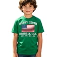 thumbnail image 4 of FINALGANG Boys Kids Crew Neck Short Sleeve T Shirt With Happy 250Th Birthday Usa American Flag 1776-2026 Print Patriotic Casual Tee For Independence Day Green 2-3 Years, 4 of 4