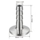 thumbnail image 2 of Adaptador de Manguera con Abrazadera, Brida de 1.181" a Conector de Barb de 3/8", 2 of 5