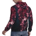 thumbnail image 6 of Kdxio Mesmerizing Pink Jellyfish Print Mens Casual Hooded Collar Drawstring Hoodies Pullover Sweatshirts Casual Long Sleeve Shirts-Medium, 6 of 7