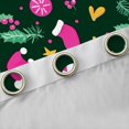 thumbnail image 4 of jejeloiu Merry Christmas Black Out Curtains,Xmas Tree Hats Curtains Pack of 2 (42x63 Each),Happy New Year Bedroom Curtains For Girls Boys,Ultra Soft Home Decor, 4 of 6