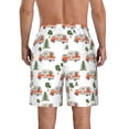 thumbnail image 3 of KLL Camp Van Men's Casual Summer Beach Shorts Hawaiian Shorts with Pockets-X-Large, 3 of 5