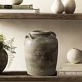 thumbnail image 5 of LuxenHome Vintage Farmhouse Brown Jug 15 Inch Tall Terracotta Vase, 5 of 10