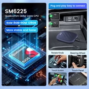 CarlinKit CarPlay Ai Box Plus with Android 13.0 System 8+128GB Qualcomms® QCM6225 Built-in Netf1ix/Y0uTube/GPS Wireless CarPlay&Android Auto Adapter