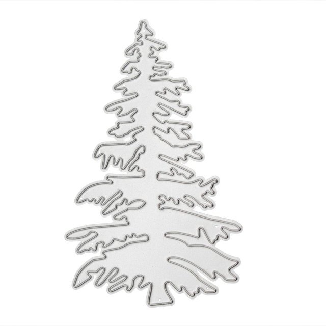 Cuadros Decorativos 1 pieza de troquel de corte de árbol de Navidad, plantilla para álbum de recortes DIY, tarjeta artesanal Ehuebsd Nuevos Originales