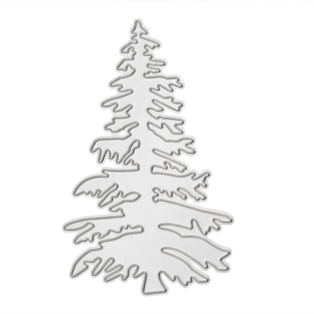 Cuadros Decorativos 1 pieza de troquel de corte de árbol de Navidad plantilla para álbum de recortes DIY tarjeta artesanal JShteea Nuevos Originales