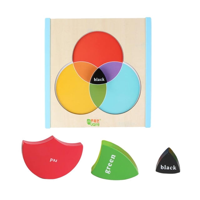 Materiales Didácticos Montessori Materials - Bloques De Construcción De Tablero Reconocimiento De Forma ños Baoblaze Tablero de aprendizaje de madera