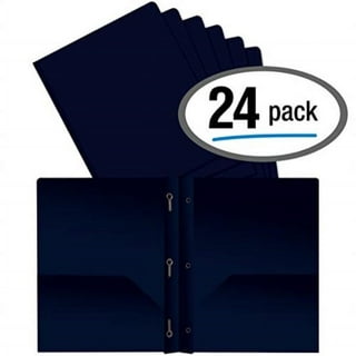 Smead Poly Two-Pocket Folder, Three-Hole Punch Prong Fasteners