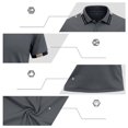 thumbnail image 6 of XAOFW Summer Polo Shirts For Man Fashion Ice Silk V Neck Short Sleeve Button Down Shirts For Everyday Wear Comfortable Top XXL, 6 of 6
