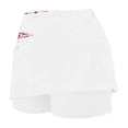 thumbnail image 4 of LevmjiaWomen's High Waisted 10th of July Shorts Patriotic Print Tummy Control Athletic Running Yoga Shorts with Pocket, 4 of 5