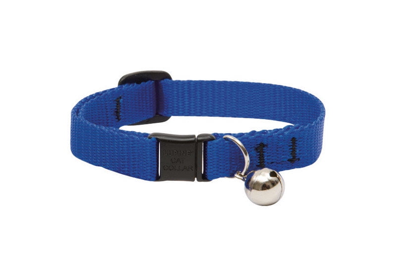 Lupine Collars And Leads Adjustable Safety Cat Collar With Bell, Blue