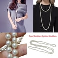 thumbnail image 2 of Amaiiu 5Pcs Woman Long Necklace Fashion Festival Anniversary Engagement School Work Shopping Dating Winter Jewelry Female Ladies White, 2 of 6