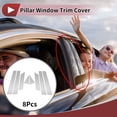 thumbnail image 2 of 8 Piezas de recorte de ventana del pilar para Nissan Altima 2013-2018, pegatina anti-rayones, tono plateado, 2 of 6