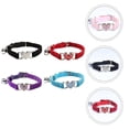 thumbnail image 4 of SHISUYAN 4Pack Polyester Cat Collar with Adjustable Size and Bell for Jogging, 4 of 8