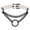 White, variant on Goth Choker Necklace Faux Leather Gothic Choker Adjustable Metal O-Ring Chain Collar Cool Punk Emo Jewelry for Women Men