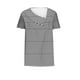 thumbnail image 4 of Fiudx Liquidación de Ofertas Flash Camisa de Manga Corta para Mujer con Camiseta Informal con Botones Estampados a Cuadros, 4 of 4