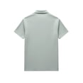 thumbnail image 5 of Men's Big and Tall Golf Polo Shirts Short Sleeve Pocket Performance Moisture Wicking Quick Dry Cotton Striped Golf Shirts for Men Size M-4XL Green, 5 of 5