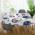 thumbnail image 3 of Yayeee Tablecloths 60" x 90" Rectangle Wrinkle Resistant Party Table Cover, Cartoon American Football Helmets, 3 of 8
