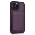 thumbnail image 2 of Phone Case Compatible With iPhone 16 Pro Max , Wallet Card Case, [Card Slots] PU Leather Card Holder [Detachable] with Card Holder Kickstand Magnetic Phone Cover for iPhone 16 Pro Max,Darkpurple, 2 of 10