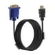 thumbnail image 3 of 1.8M Blue HDTV HDMI to VGA HD15 Male Adapter Cable Converter for PC TV DF New, 3 of 5