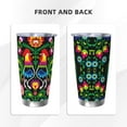 thumbnail image 3 of KLL Roosters and Flowers Print 40oz Stainless Steel Insulated Car Cup with Spillproof Lid - Keep Your Drink Hot or Cold on the Go-Straw Three-piece Set, 3 of 8
